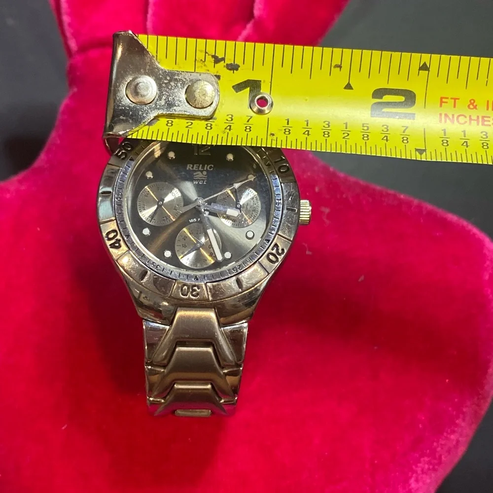 Men’s Relic‎ Wet By Fossil Silver and Black Chronograph Watch